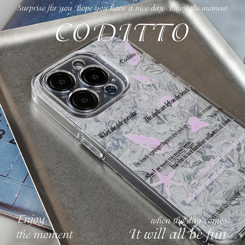 海的思念双层适用iPhone15promax手机壳创意高级感少女14pro新款