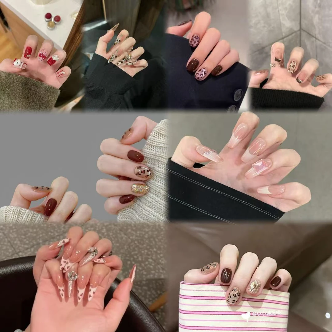 福利【61-90】秋冬新款手工穿戴美甲爆款可拆卸美甲贴