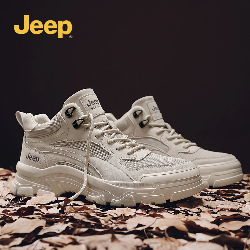 JEEP吉普秋冬新款百搭时尚男鞋运动户外鞋防滑耐磨潮鞋低帮休闲鞋