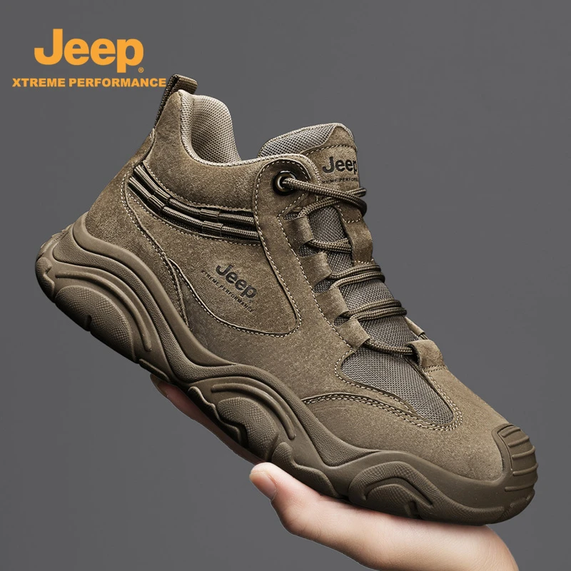 JEEP/吉普2025秋季新款时尚休闲马丁靴舒适软底潮鞋防滑耐磨百搭