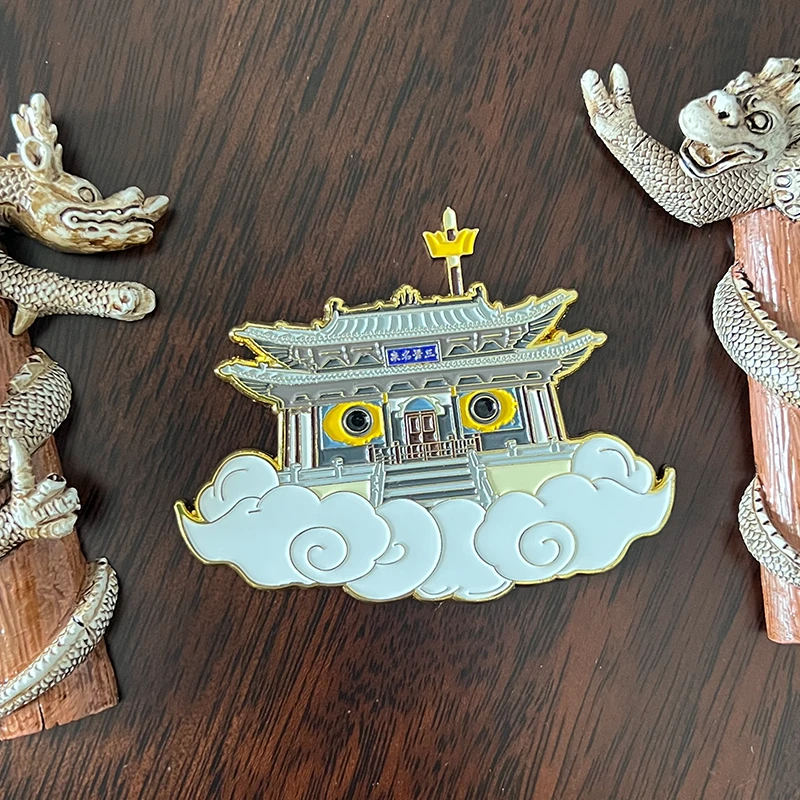 【跟着悟空游山西】山西文创太原晋祠水镜台冰箱贴逼真磁性贴伴手礼