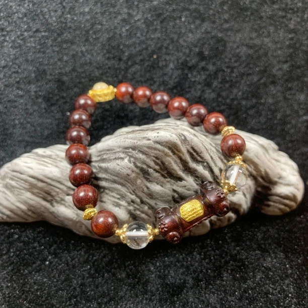 紫檀木如意，紫气东来，红红火火