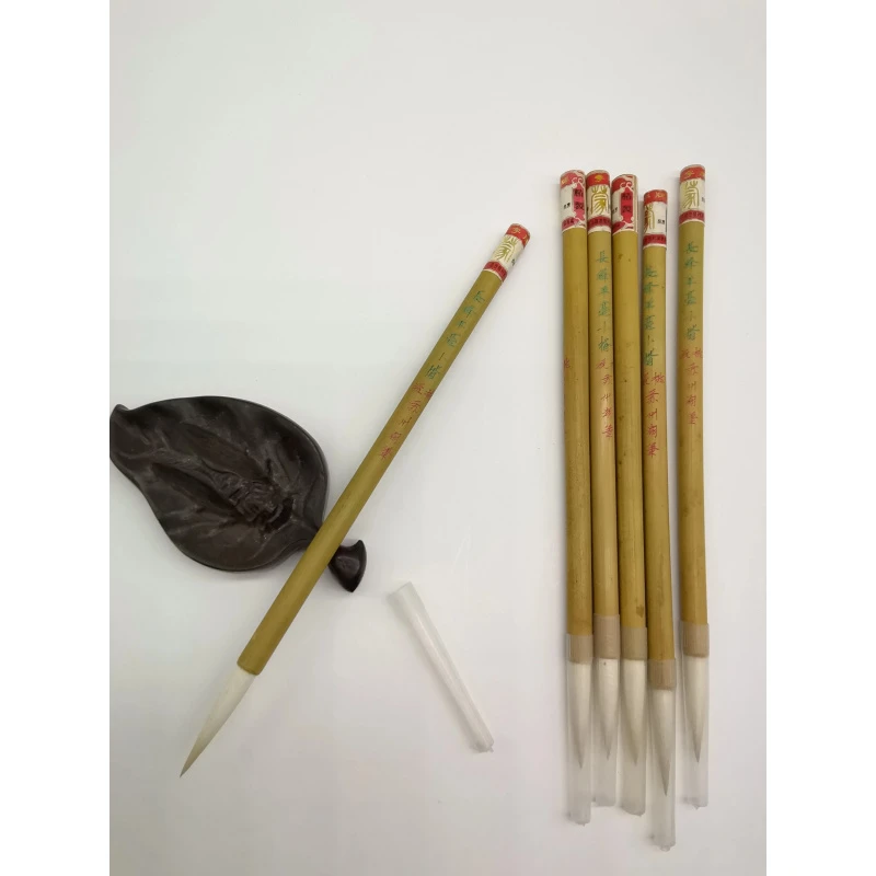 80年代苏州桃源湖笔纯羊毫长锋中楷楷蒙字牌