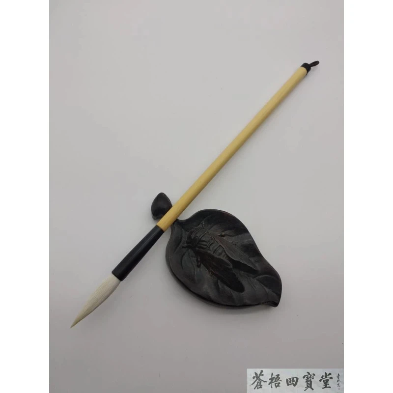 苍梧四宝堂端丽文房柳条柳叶羊毫加健小长锋中小楷行书手札褚遂良