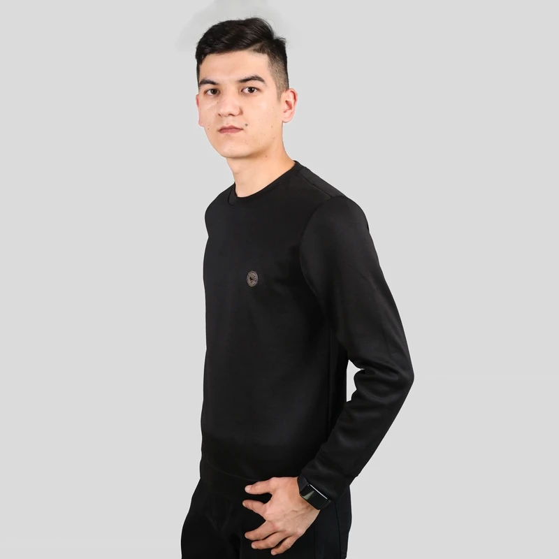 DM010时尚冬季秋季户外休闲圆领长袖直男装t男式衫圆领t恤修身