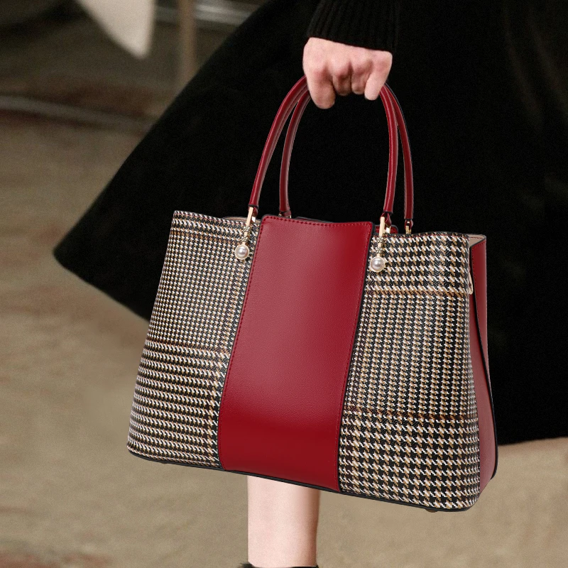 2024新款真皮女包女士包包高颜值百搭款轻奢简约大气斜挎包3040岁