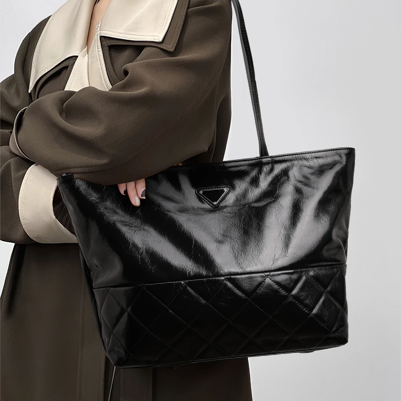 潮流休闲大包包简约百搭单肩斜跨通勤肩包