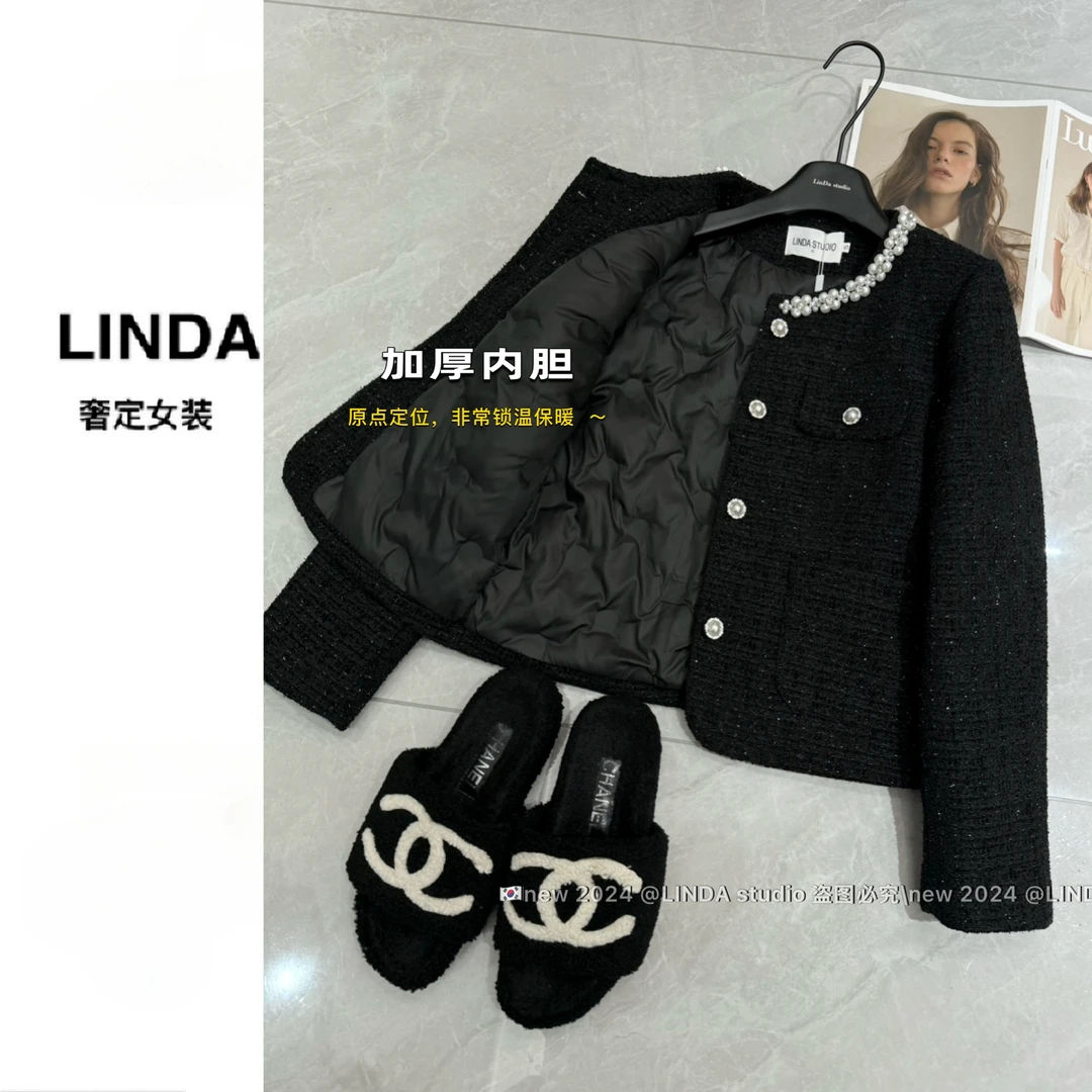【富家千金2】加绒加厚年会香香组/小香外套女冬小个子外套好精致