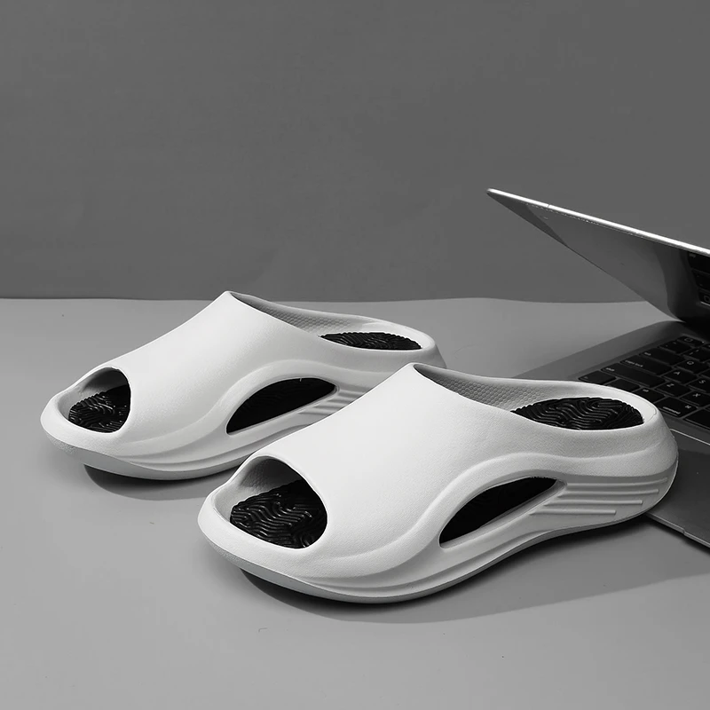 防滑运动拖鞋男士夏季外穿休息厚底2024居家户外防臭踩屎感软底