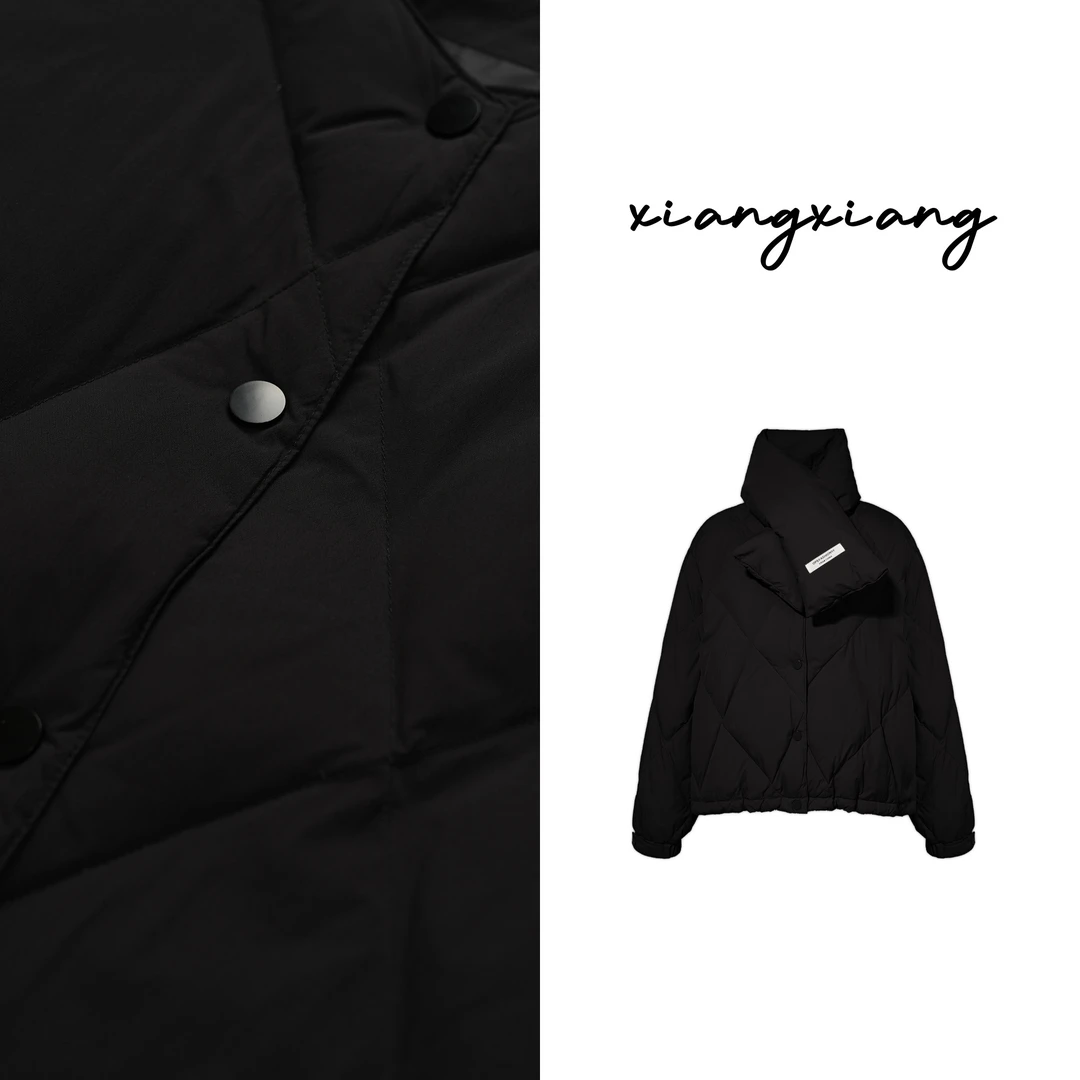 雪山鸭2024新款短款女士羽绒服运动时尚休闲百搭轻薄保暖XJ2436