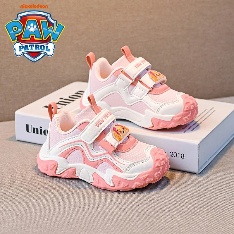 汪汪队童鞋女童运动鞋春季小童粉色宝宝欧若风户外洋气儿童单鞋女