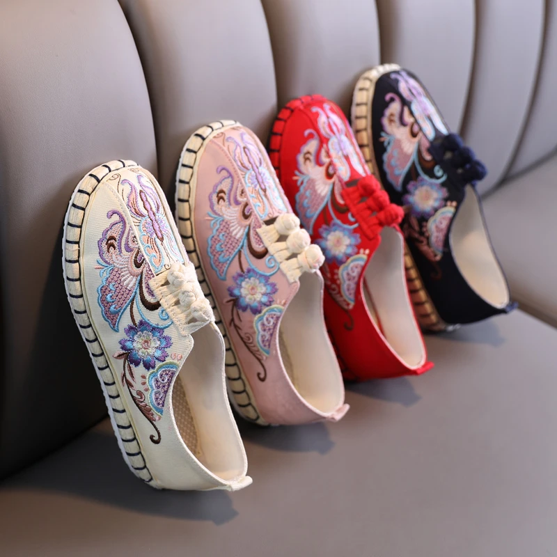 新款老北京布鞋布底国风古风绣花汉服民族风舒适透气女士布鞋