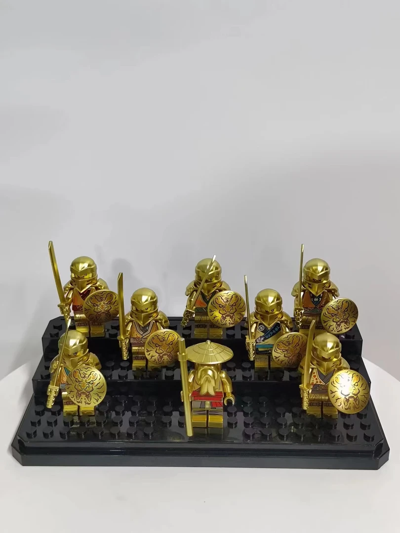 积木人仔兼容某高幻影黄金忍者吴大师拼装男孩益智玩具积木公仔