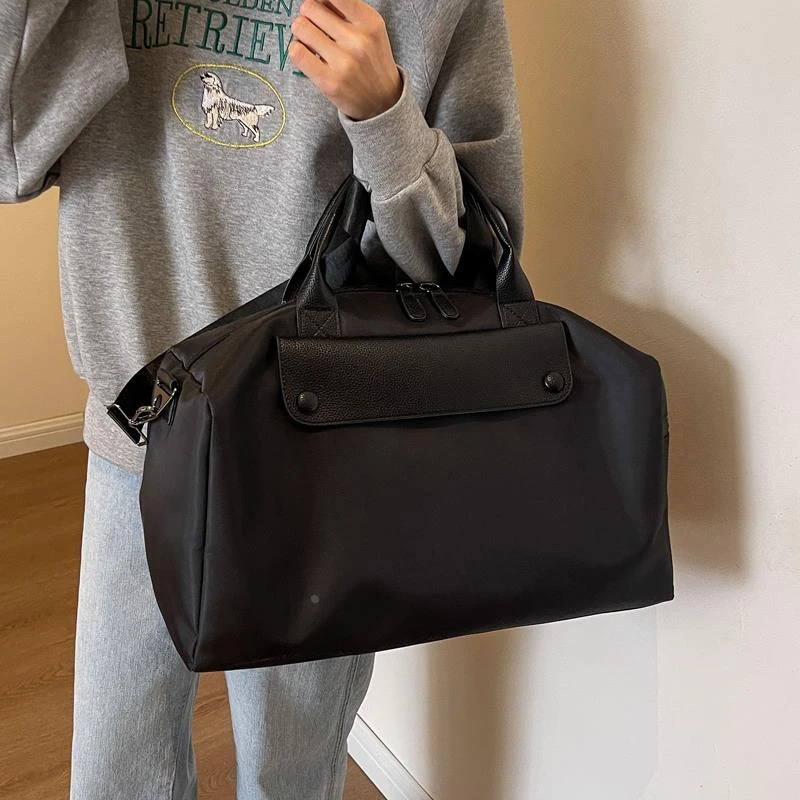 大容量包包女2024新款简约百搭手提大包健身旅行包轻便单肩斜挎包