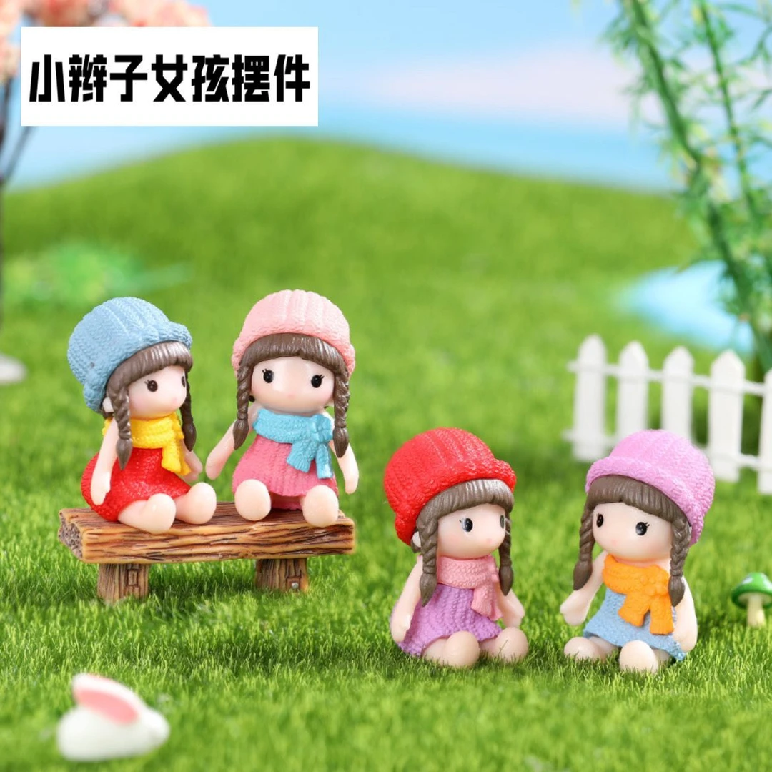 创意礼品如意摆件小辫子帽子女孩卡通礼物新奇实用娃娃工艺品摆件
