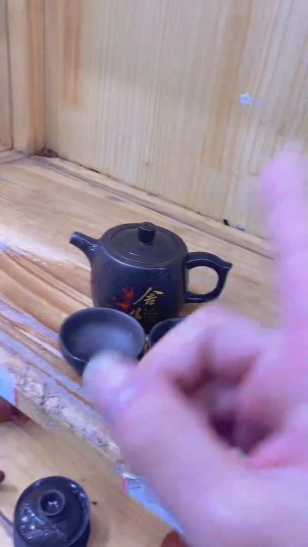 【闪购商品】紫砂茶壶舍得井栏+2个杯子