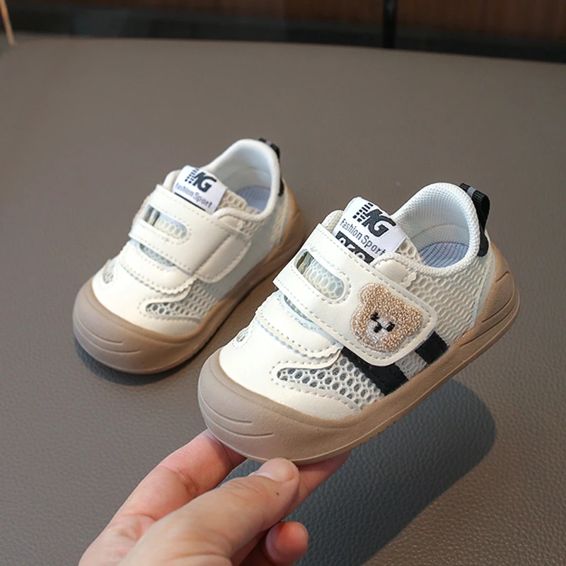 新款网鞋夏季男宝宝女学步鞋0一1-3岁婴儿12个月软底网面透气鞋子