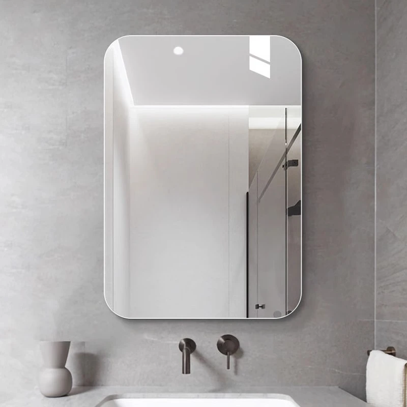 浴室镜子贴墙自粘卫生间厕所洗面台免打孔台盆定制玻璃卫浴化妆镜