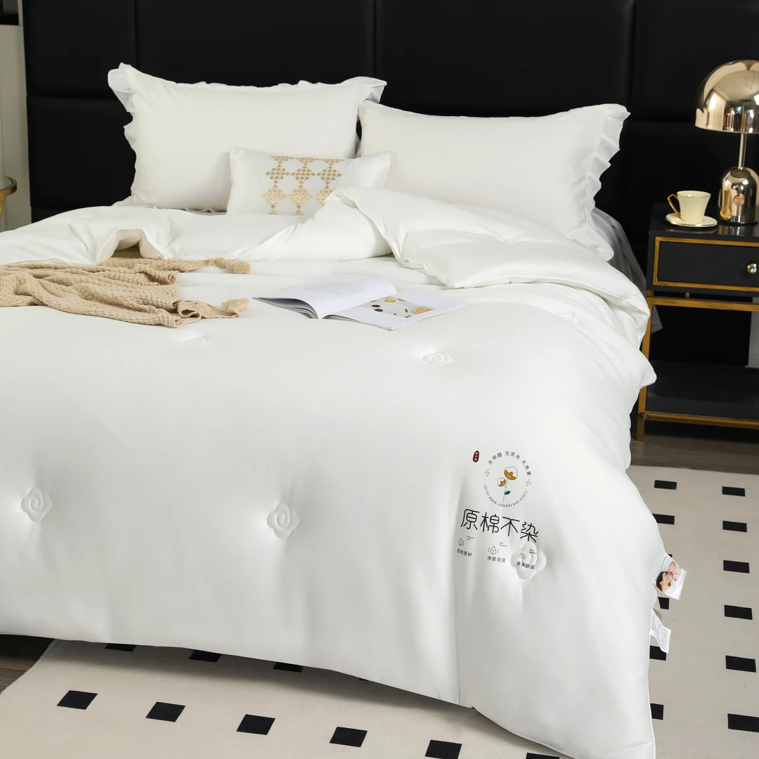 针织棉空调被亲肤学生单人双人秋冬被柔软母婴冬被学生宿舍