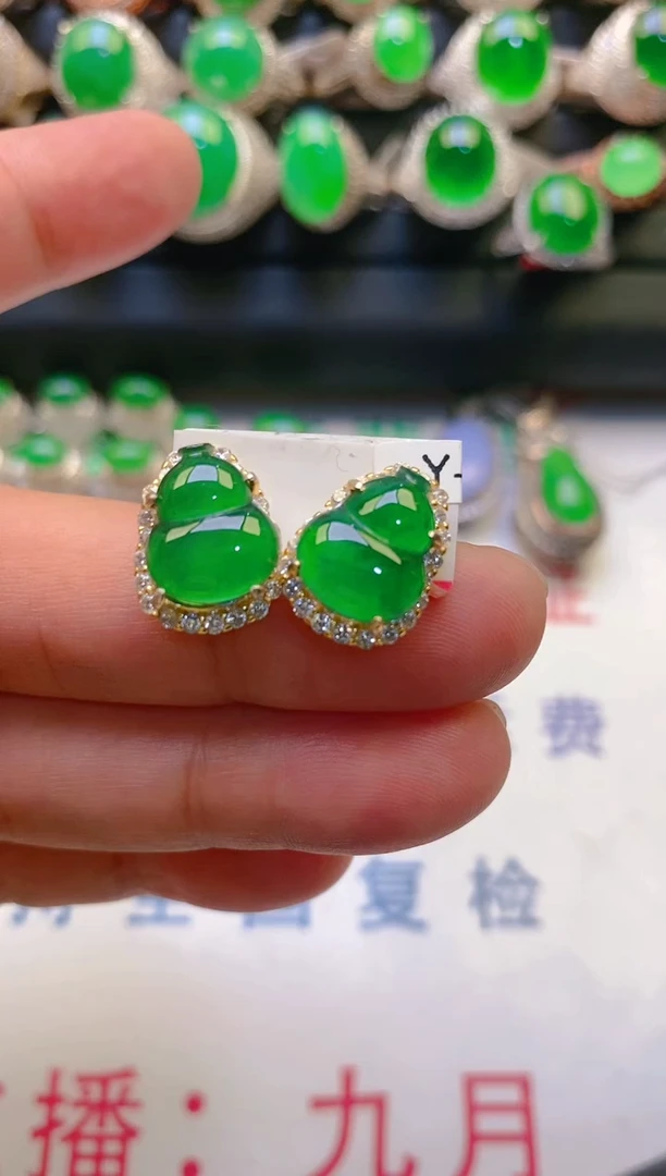 【闪购商品】翡翠戒指银S925镶嵌天然A货翡翠