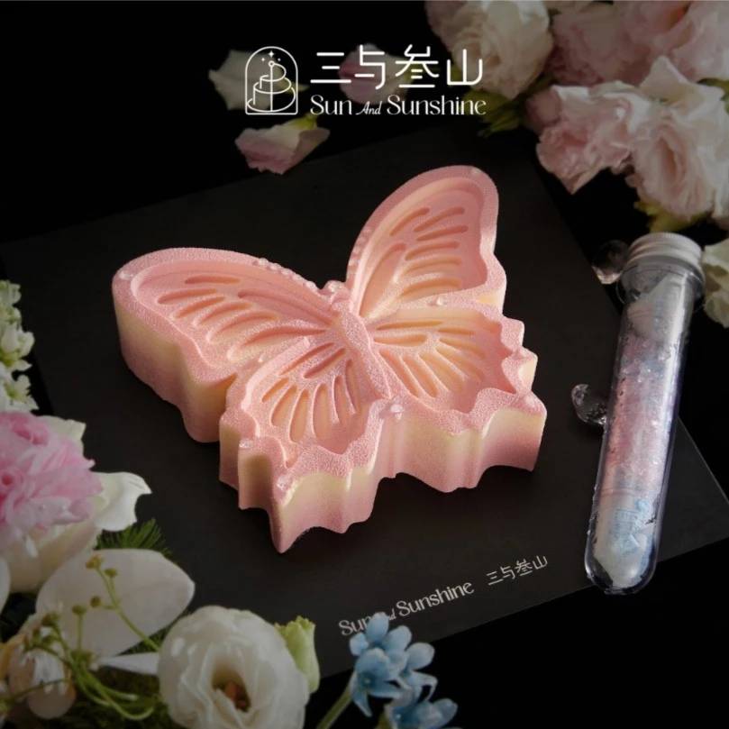 DIY许愿蝶高档慕斯蛋糕-7英寸（奢华款）