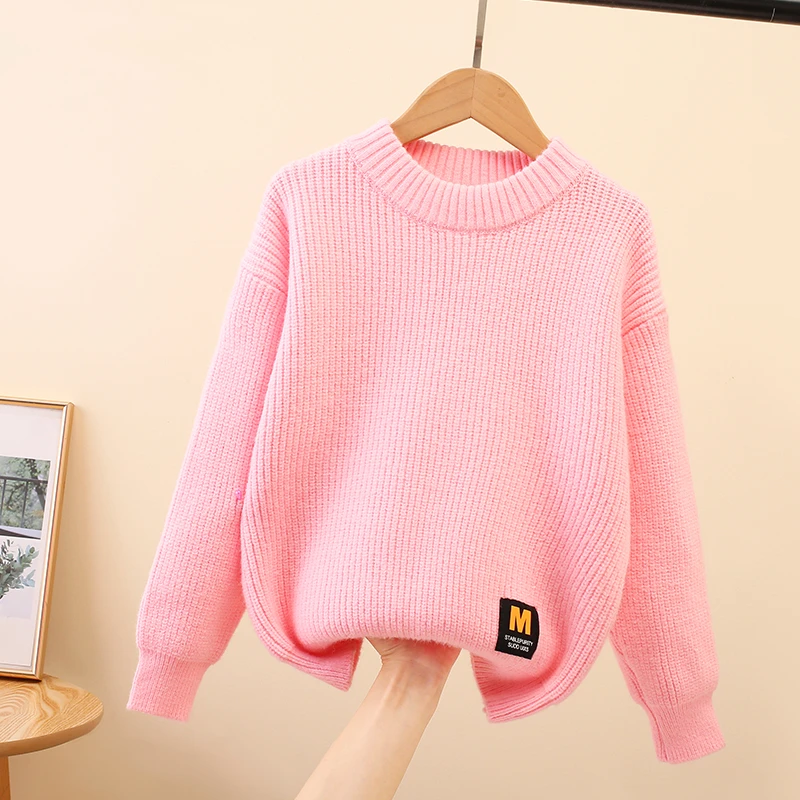 女童毛衣2024童装秋冬新款中大童洋气儿童打底衫女童2024新款爆款