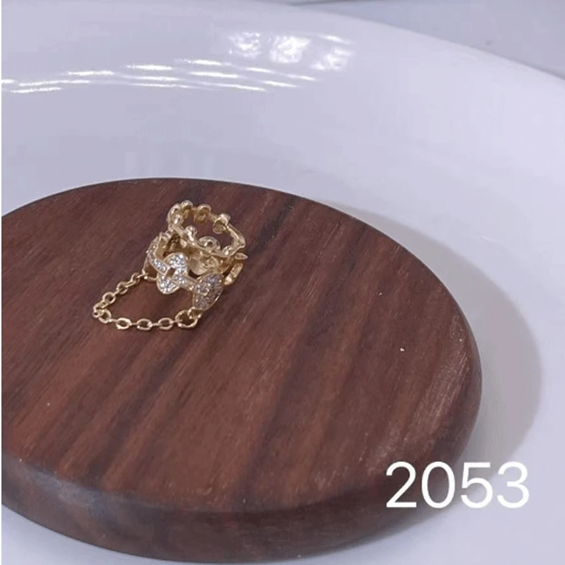 铜合金耳饰 2053-精致简约百搭耳环小众欧美优雅法式