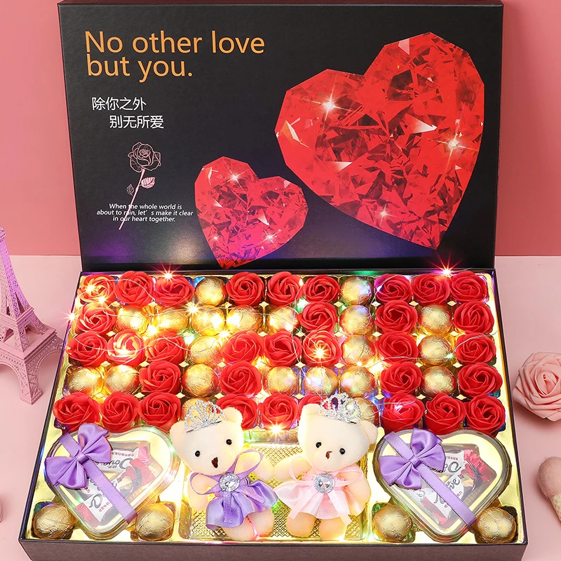 Dove/德芙巧克力礼盒装花束送女友创意520情人节生日61儿童节礼物