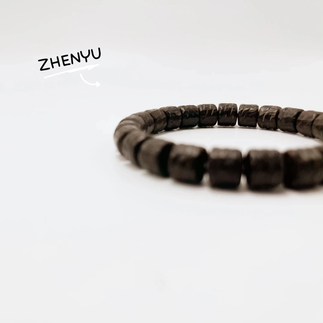 原生态椰蒂（锋芒）无相手串单圈-9*8mm