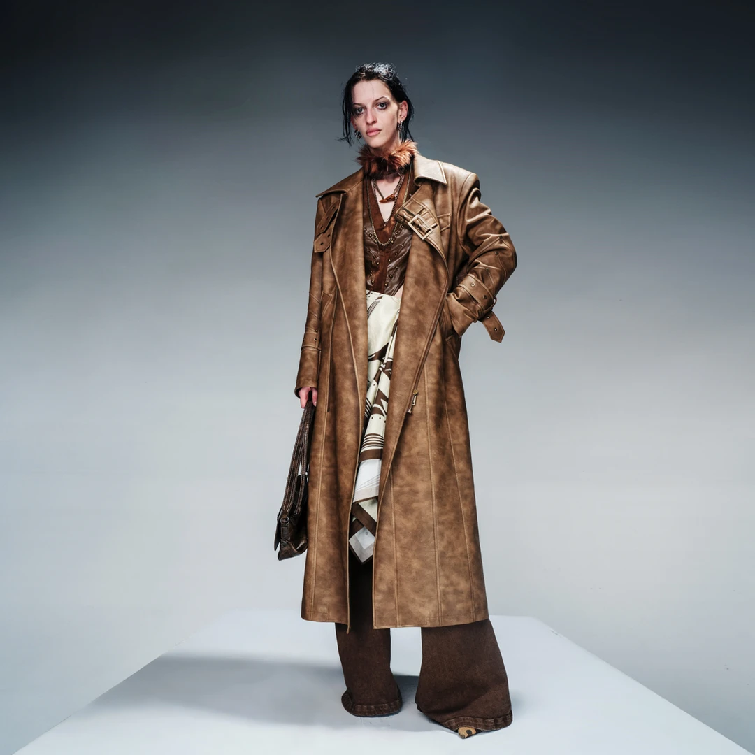 NN-NORTH NODE  “衣橱的主厨”夹棉加厚皮风衣