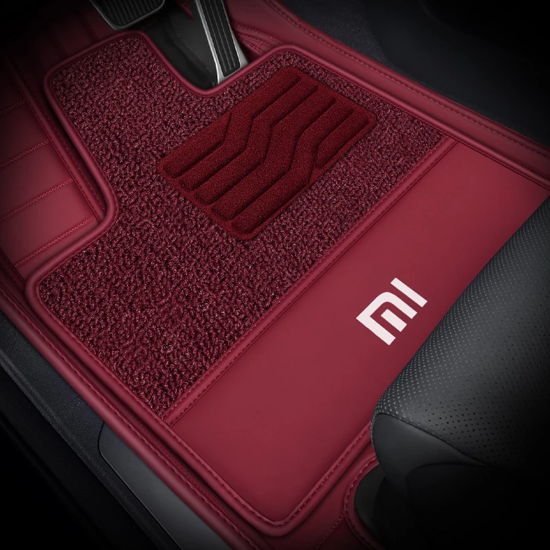 小米SU7原车级专车定制专用汽车脚垫全包围可拆分易清洁皮革双层