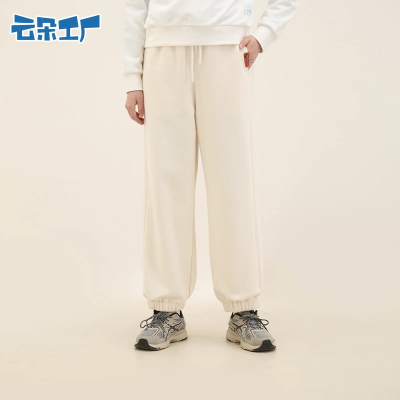 【样品】云朵工厂恐龙飞行员加绒卫裤宽松基础款束口卫裤秋冬加绒