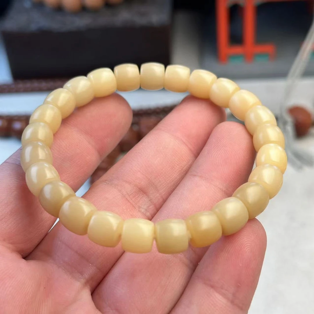 徐胖文玩白玉菩提直切手串