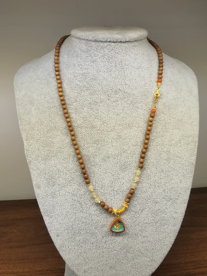 印度老山檀香项链 檀香手串 檀香珠子 木头项链