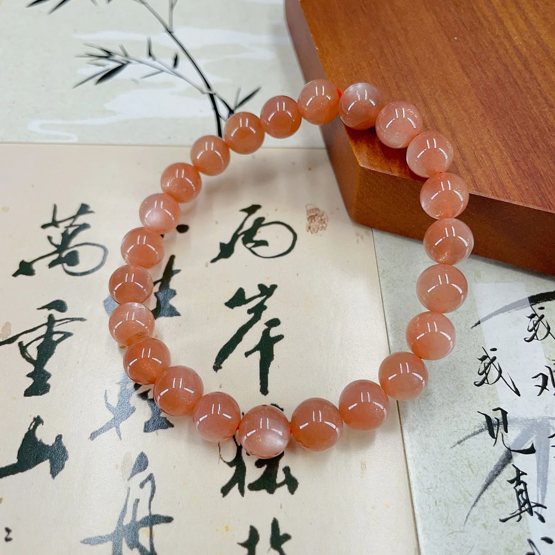 8A太阳石 长石手串一串