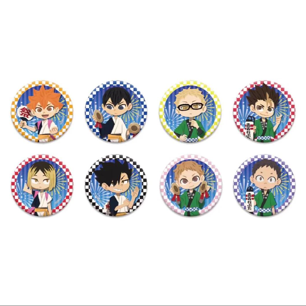 排球少年 青森睡魔祭 Q版 徽章（默认代拆）