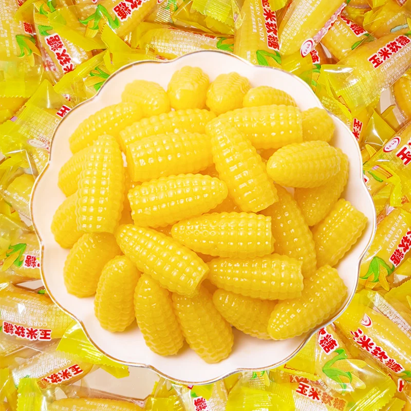 玉米软糖年货糖果结婚喜糖经典香甜嚼劲童年糖果休闲零食500gFXL