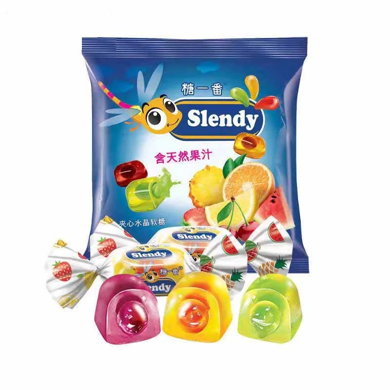 俄罗斯进口小蜻蜓什锦水果味夹心爆浆软糖500克FWCF