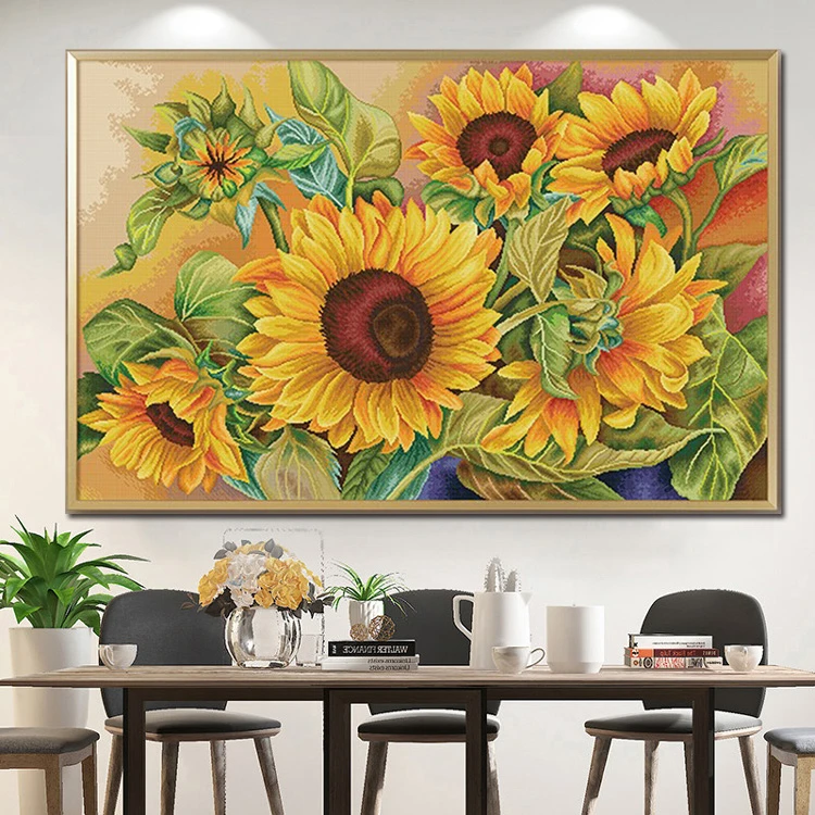 向日葵2024新版十字绣[自己绣/不是成品]33色