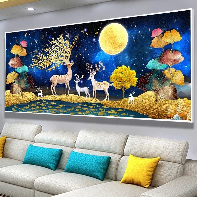 麋鹿十字绣[小娥姐姐]41色自己绣非成品