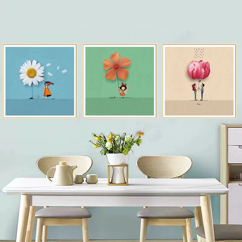 清新雏菊十字绣2024新款线绣客厅自己绣简单风车love花卉情侣小幅