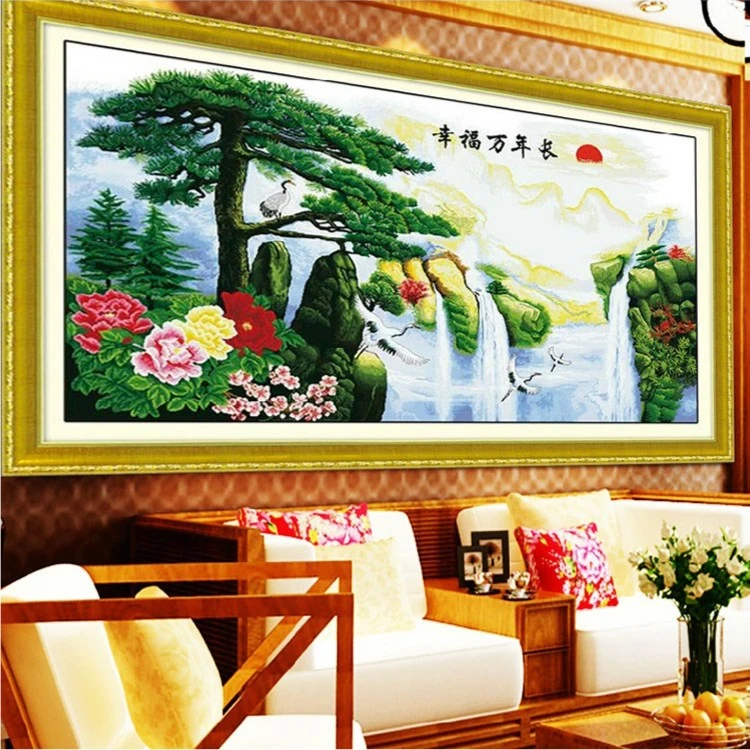 幸福万年长十字绣[自己绣，不是成品]5057