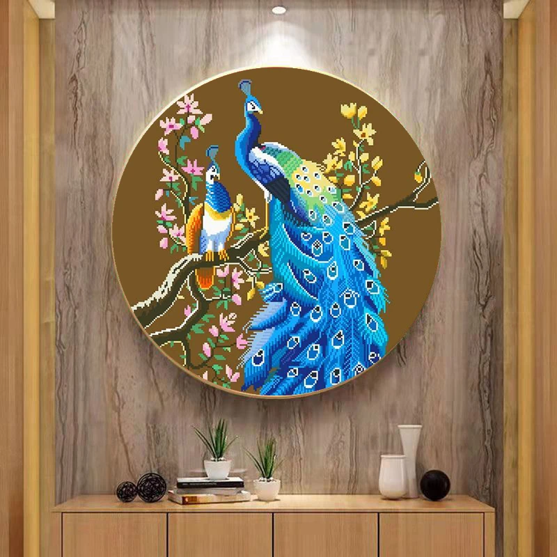 雀之恋十字绣2024年新款线绣刺绣适合客厅手工自己绣简单大气小幅