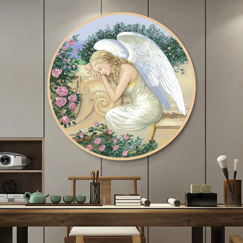 静谧花园十字绣2024新款线绣刺绣适合客厅手工自己绣简单大气小幅