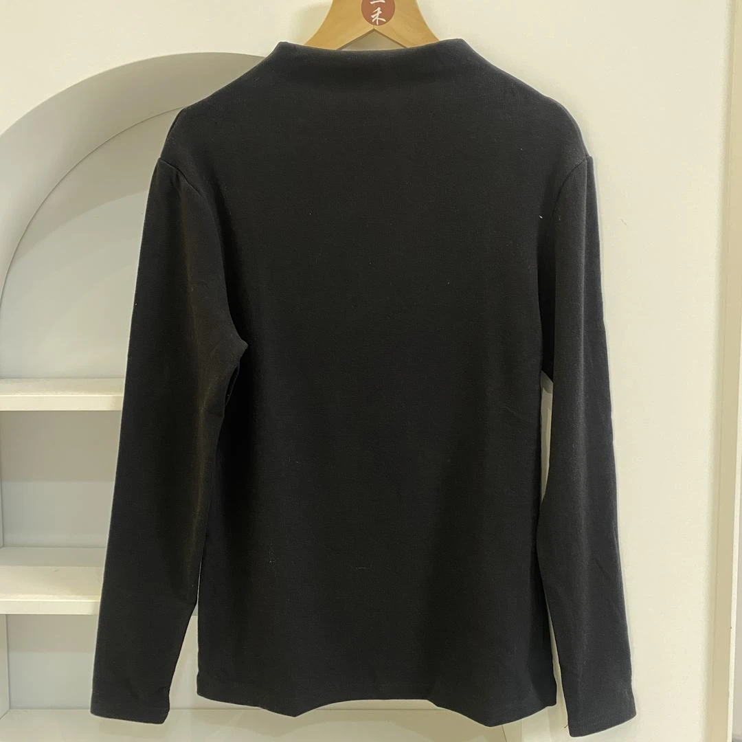 【A7860-dll】冬季长袖时尚休闲百搭女士半高领简约修身纯色打底衫