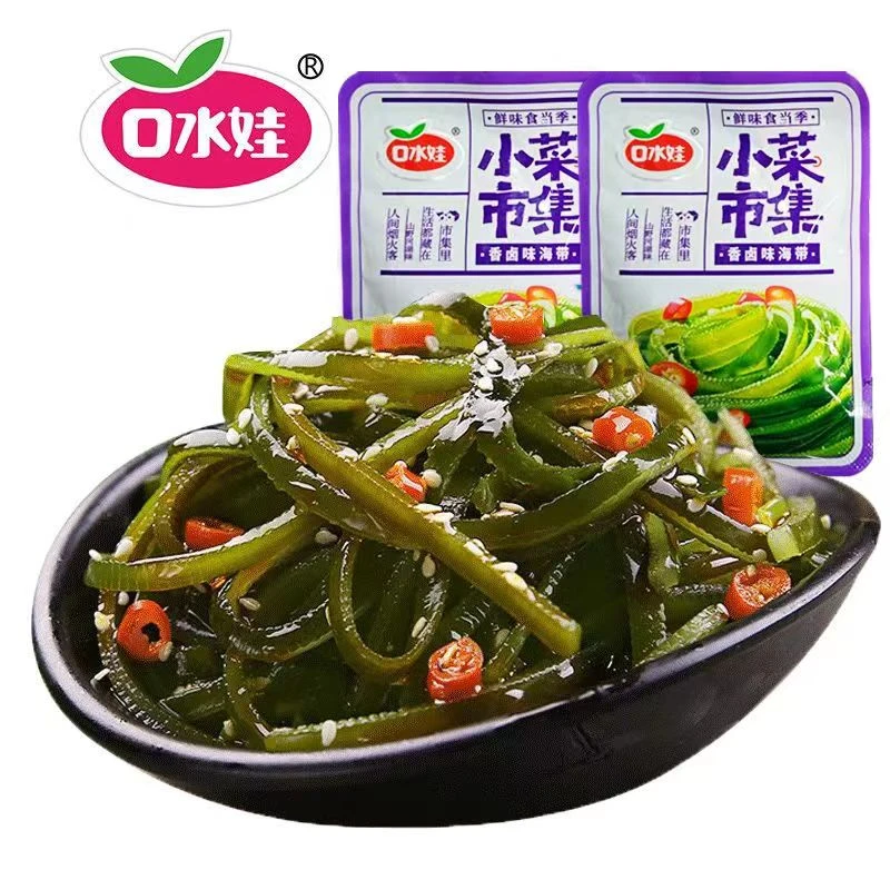 【口水娃海带丝】开袋即食下饭菜食网红办公室香辣味爽脆小包装零食