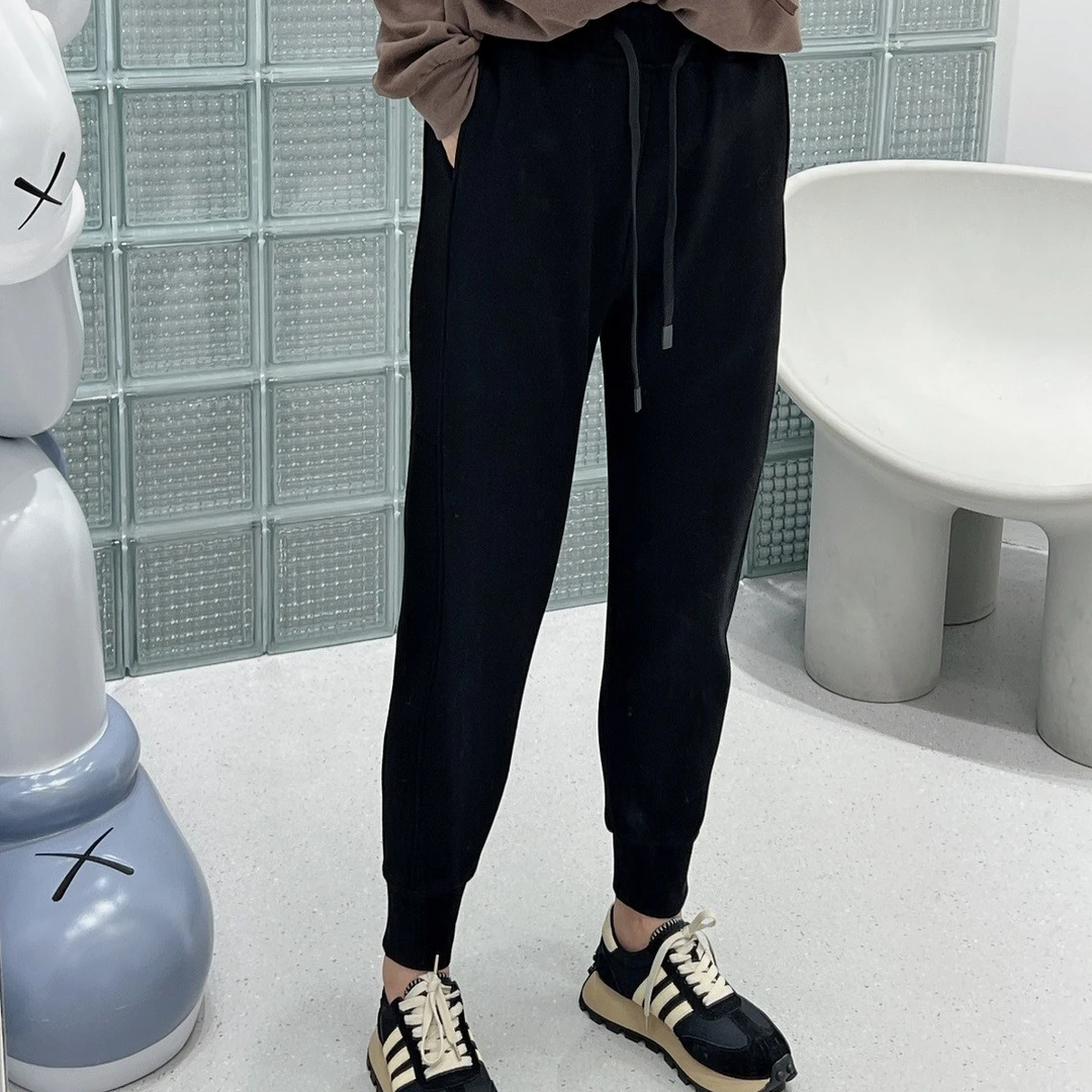 仓美美精选-《超模》运动裤(卡码拍大)加绒加厚抽绳显瘦弹力休闲