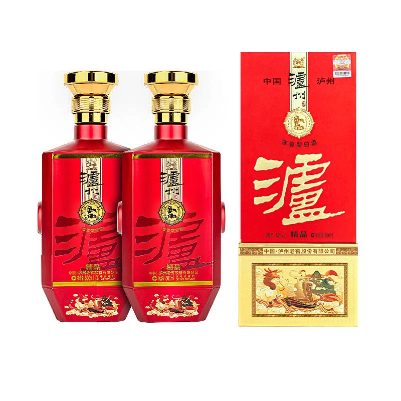 泸州老窖泸州精品浓香型白酒两瓶装52度500ml