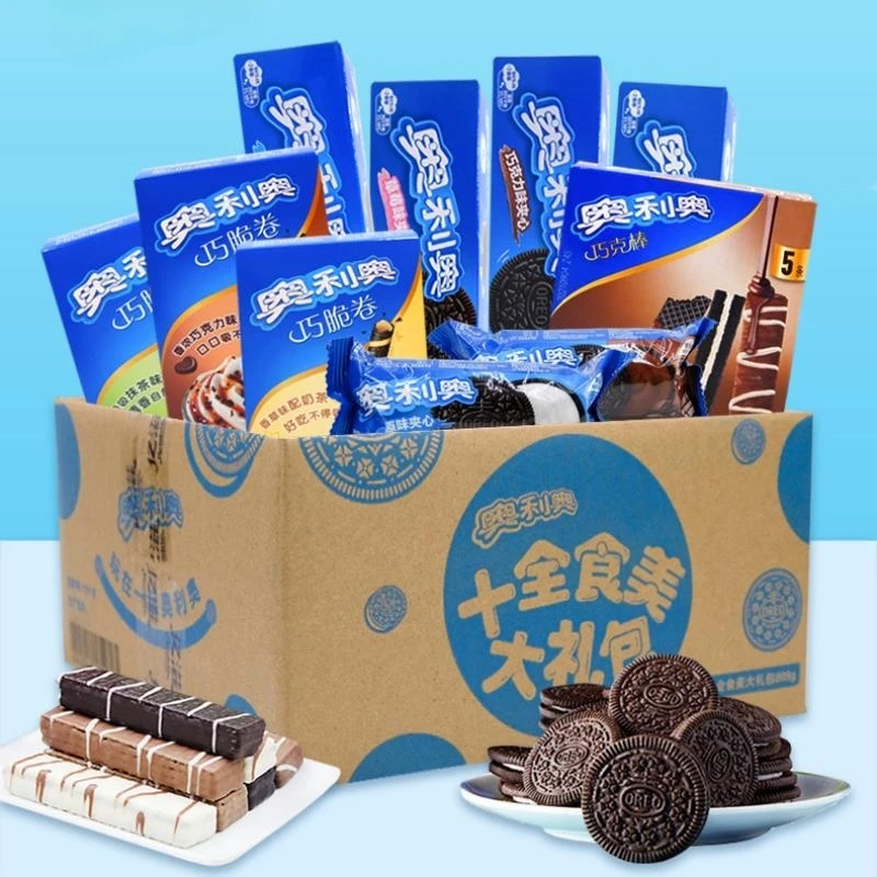 奥利奥十全食美零食大礼包经典夹心饼干巧克棒原味网红零食礼盒