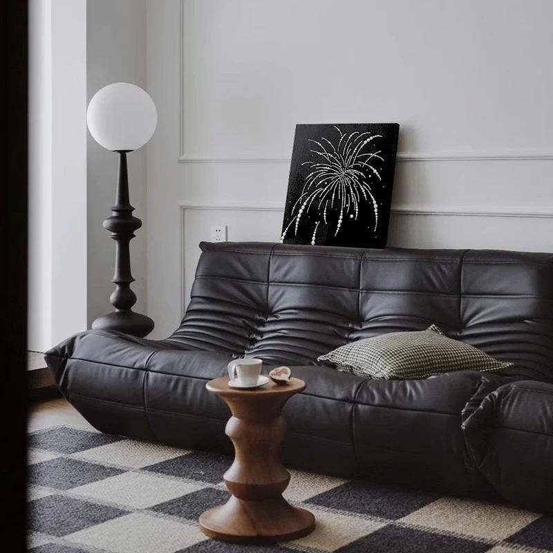 【画尘月夕】法式复古风手工镶嵌实物装饰画餐厅沙发后黑白艺术挂画